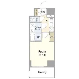 愛知県名古屋市中区松原2【マンション】の間取り