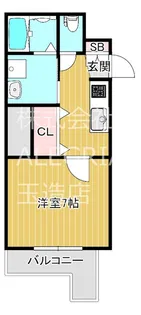大阪府大阪市東成区東小橋2【マンション】の間取り