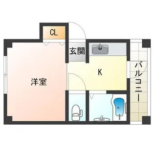 タウンM2海老江【4階】の間取り