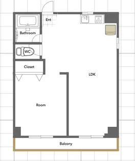 Moana le’a 末広【2階】の間取り