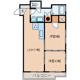 アーバニティハイツ【2階】の間取り