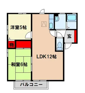 ハピネス国分ヶ丘【2階】の間取り