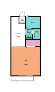 神奈川県厚木市泉町【アパート】の間取り