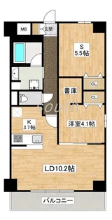 1SLDKの間取り画像