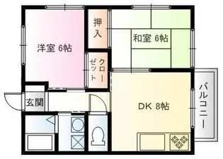 グリーンビュー【2階】の間取り