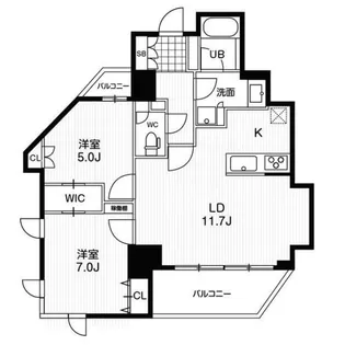 ドゥーエ東池袋【9階】の間取り