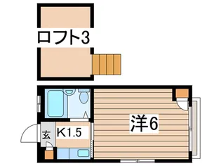 ホワイトヴィラ南林間【1階】の間取り