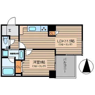 ライフヴィラ上鷺宮【2階】の間取り