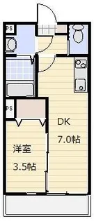 ビューノ浦和イースト【2階】の間取り
