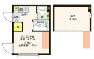 ハーモニーテラス町屋II【1階】の間取り