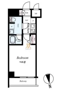 東京都江東区海辺【マンション】の間取り