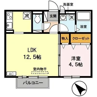 滋賀県彦根市高宮町【アパート】の間取り