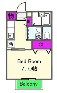 ヴィラ百合丘【1階】の間取り