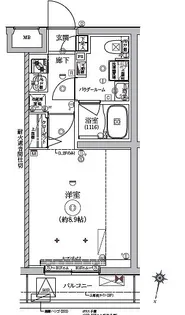 1Kの間取り画像