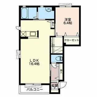 ソル・オリエンス B【1階】の間取り