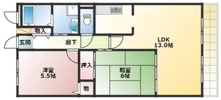 パールグレイス【1階】の間取り