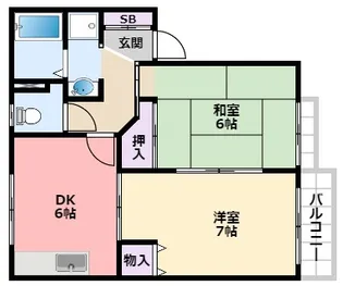 兵庫県西宮市南甲子園1【アパート】の間取り