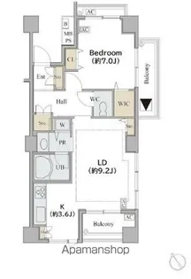 シャレール広尾 2号棟【2階】の間取り