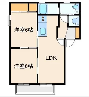 パルテールA【1階】の間取り
