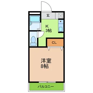 愛知県日進市赤池5【アパート】の間取り