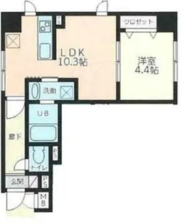 ウィステリア品川二葉【1階】の間取り
