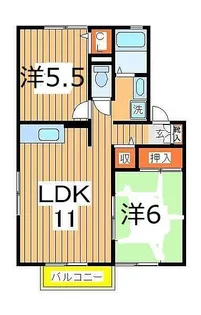 ファミーユ豊四季C【1階】の間取り
