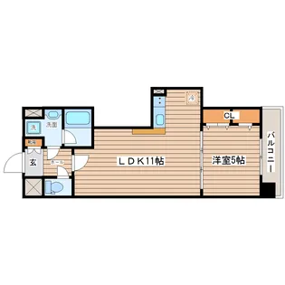エスパース長町南【3階】の間取り