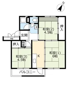 UR北本【4階】の間取り
