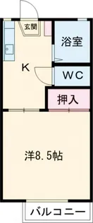 ハウス寿々木A棟【2階】の間取り