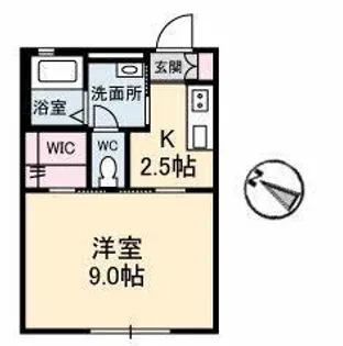 クラション・アンベール【1階】の間取り