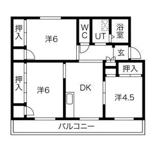 ヴィラナリー安八 A棟 B棟【4階】の間取り