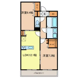 Estilo Clara【1階】の間取り