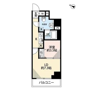 プレール・ドゥーク板橋本町II【8階】の間取り