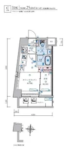 リヴシティ住吉【8階】の間取り