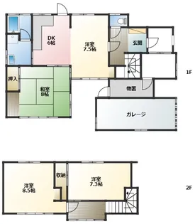 青森県青森市大字油川字中道【一戸建】の間取り