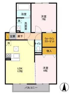 エクレール B棟【1階】の間取り