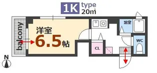 アベニュー蔦本【3階】の間取り