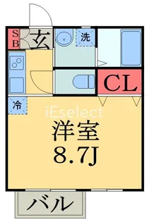 Aレガート千葉椿森A【2階】の間取り