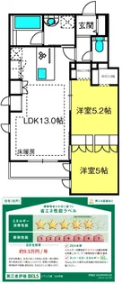 リアン八潮【3階】の間取り