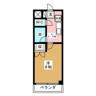 SUNNYハイツNAOE【4階】の間取り