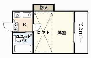 クレスト住吉A棟【2階】の間取り