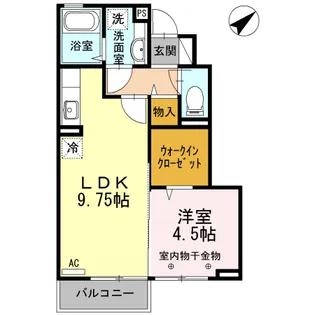 東京都日野市新町2【アパート】の間取り
