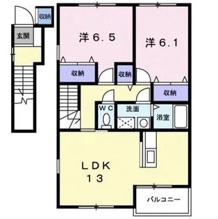アルティプラーノII【2階】の間取り