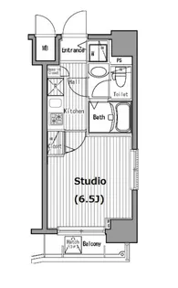 グランド・ガーラ五反田【12階】の間取り