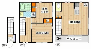 東京都世田谷区上馬2【アパート】の間取り