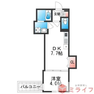 Luna Terrace 近大前【2階】の間取り