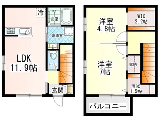 パークサイドテラスAの間取り