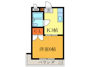 コ-ポ南野【4階】の間取り