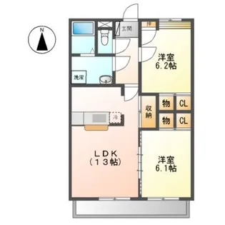 トレインロード【2階】の間取り