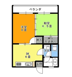 エステートサンヒル2【2階】の間取り